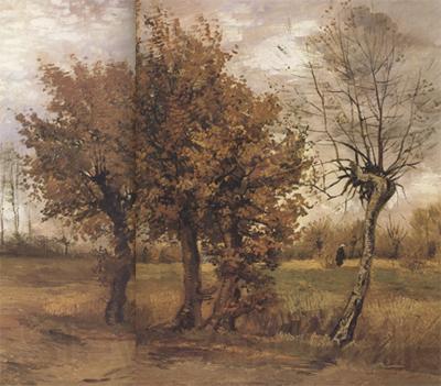Vincent Van Gogh Autumn Landscape with Four Trees (nn04) Germany oil painting art